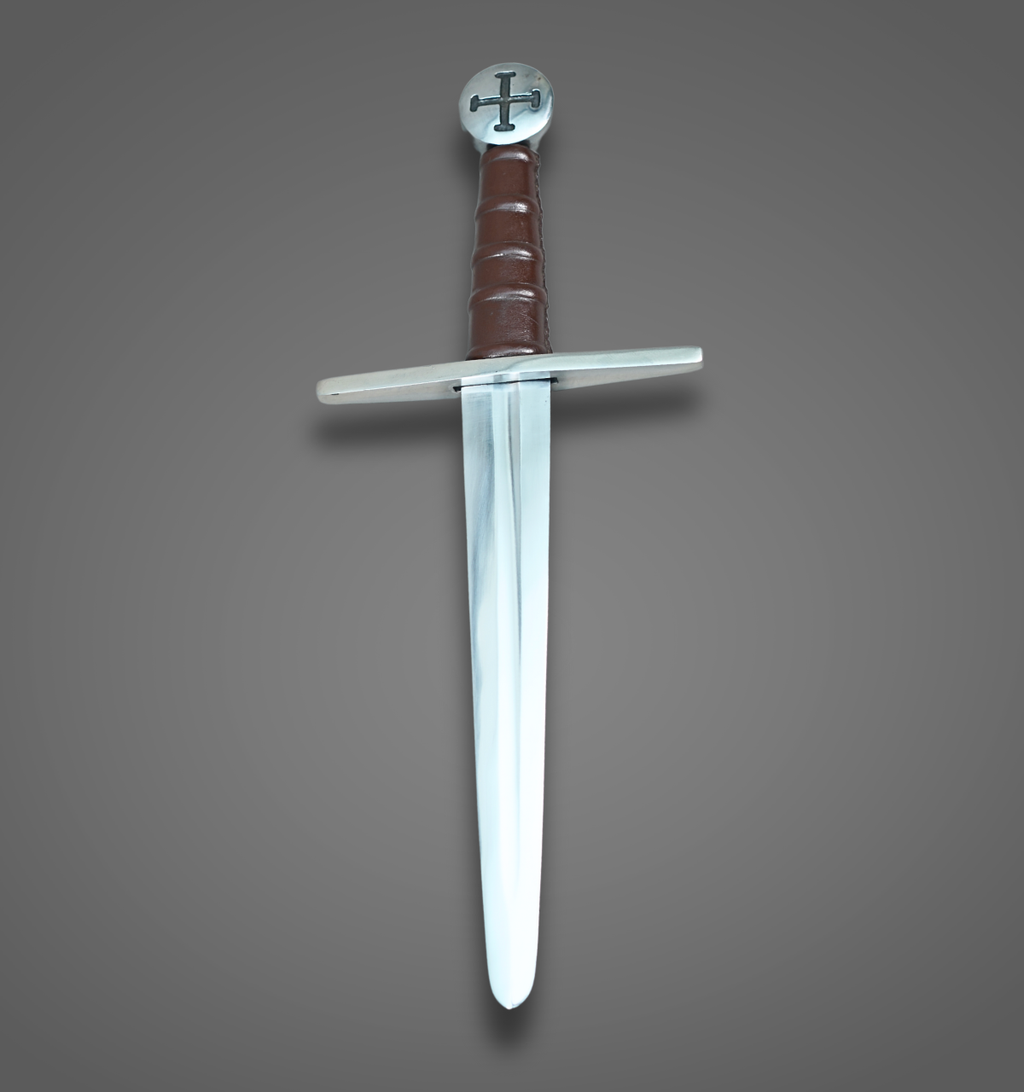 Medieval Knight Sword Replica | Hand-Forged High Carbon Steel Longsword with Scabbard