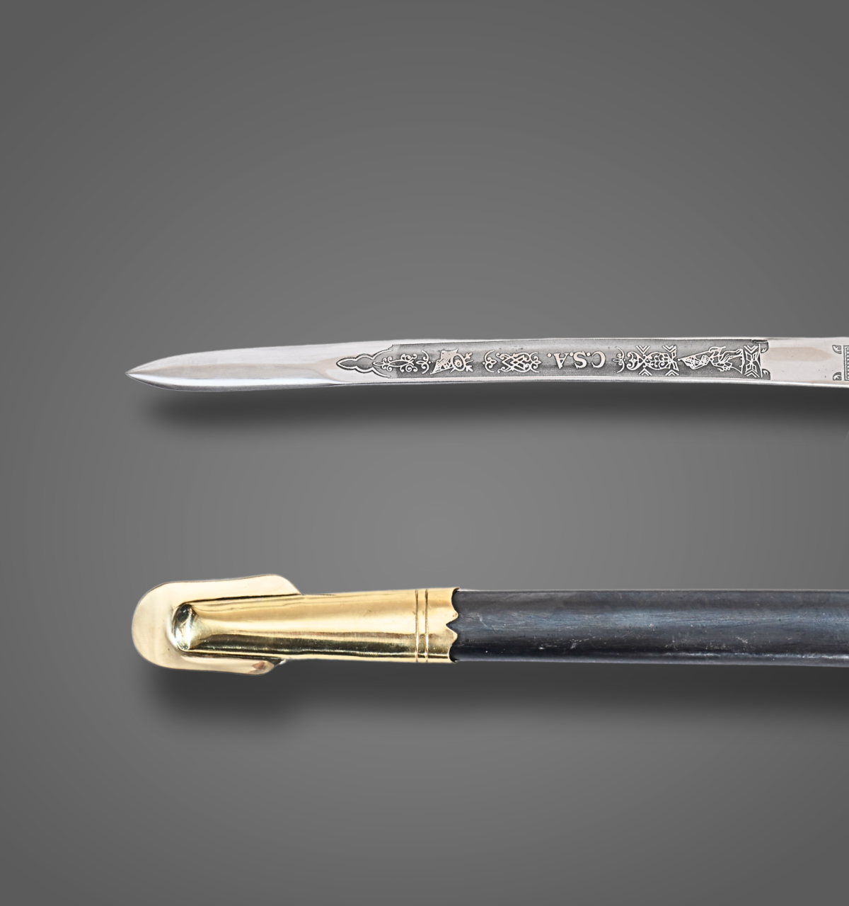 CS Small Military Sword | High Carbon Steel Officer Saber with Scabbard
