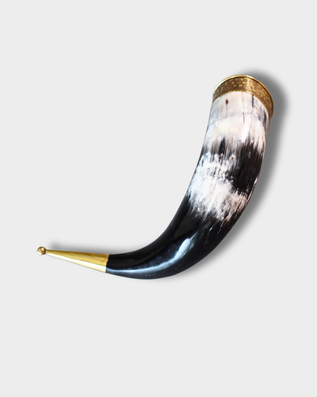 Authentic Medieval Viking Horn | Black & White Color