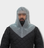 Handmade Medieval Black Chainmail Hauberk