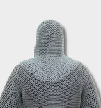 Handmade Chainmail Half Sleeve Shirt with Coif