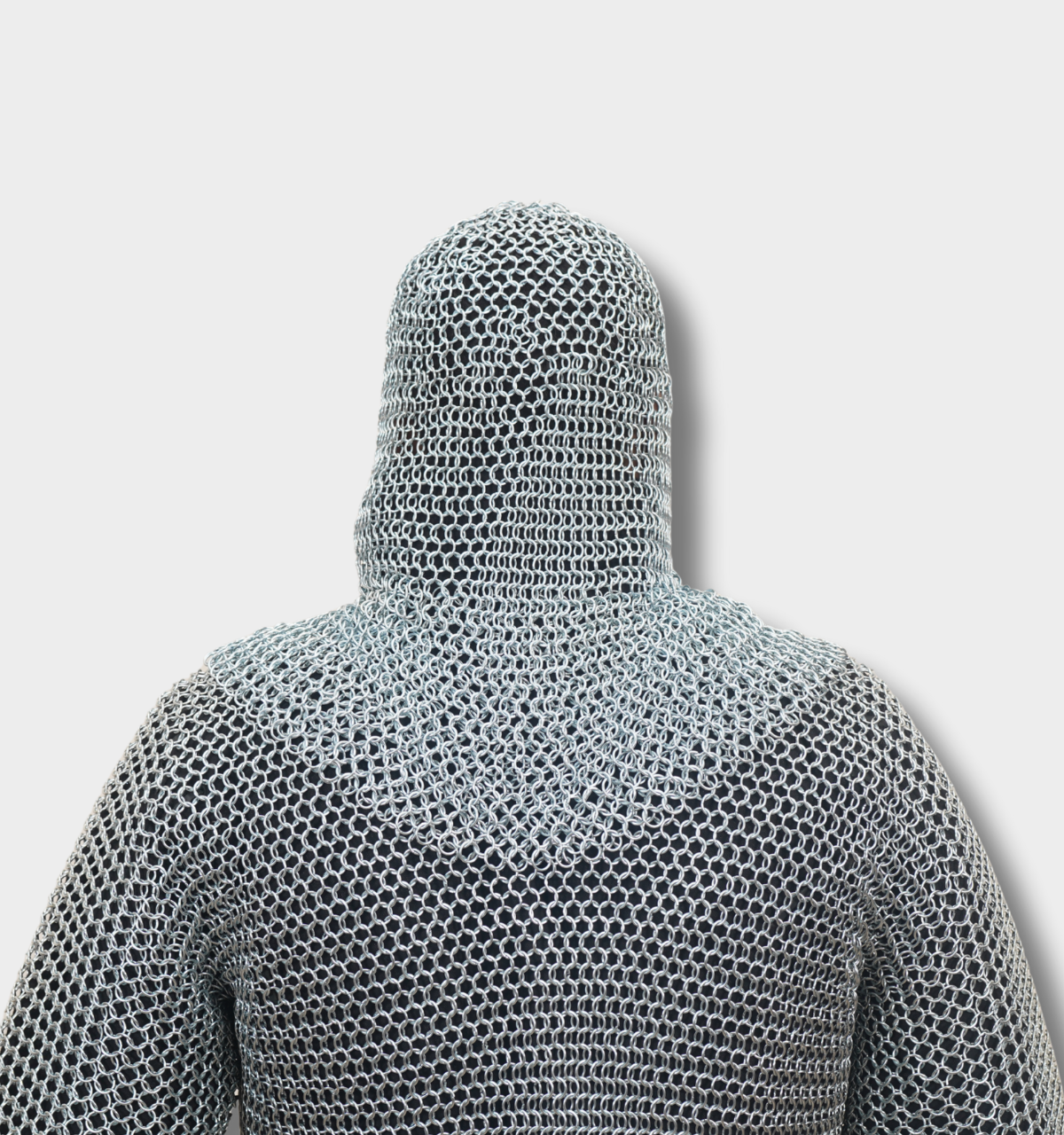 Handmade Chainmail Half Sleeve Shirt with Coif