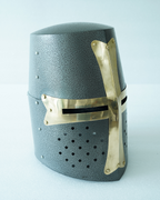 Medieval Crusader Helmet | Antique Grey Finish Knight Armor