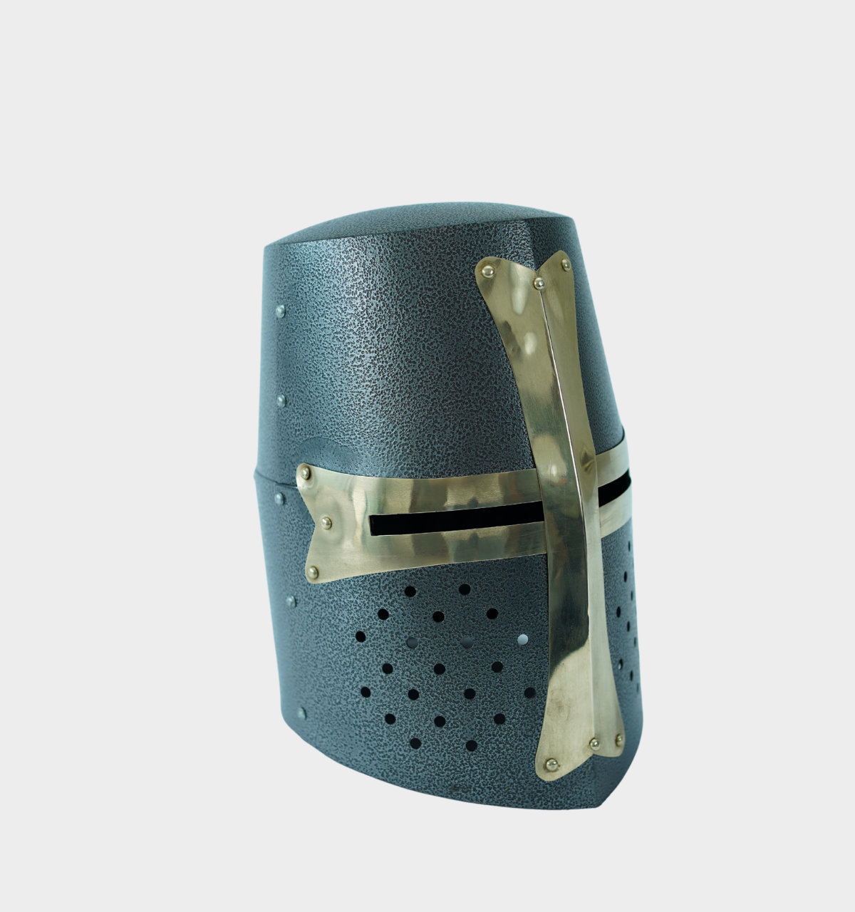 Medieval Crusader Helmet | Antique Grey Finish Knight Armor