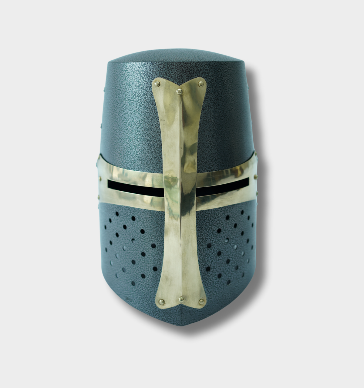 Medieval Crusader Helmet | Antique Grey Finish Knight Armor