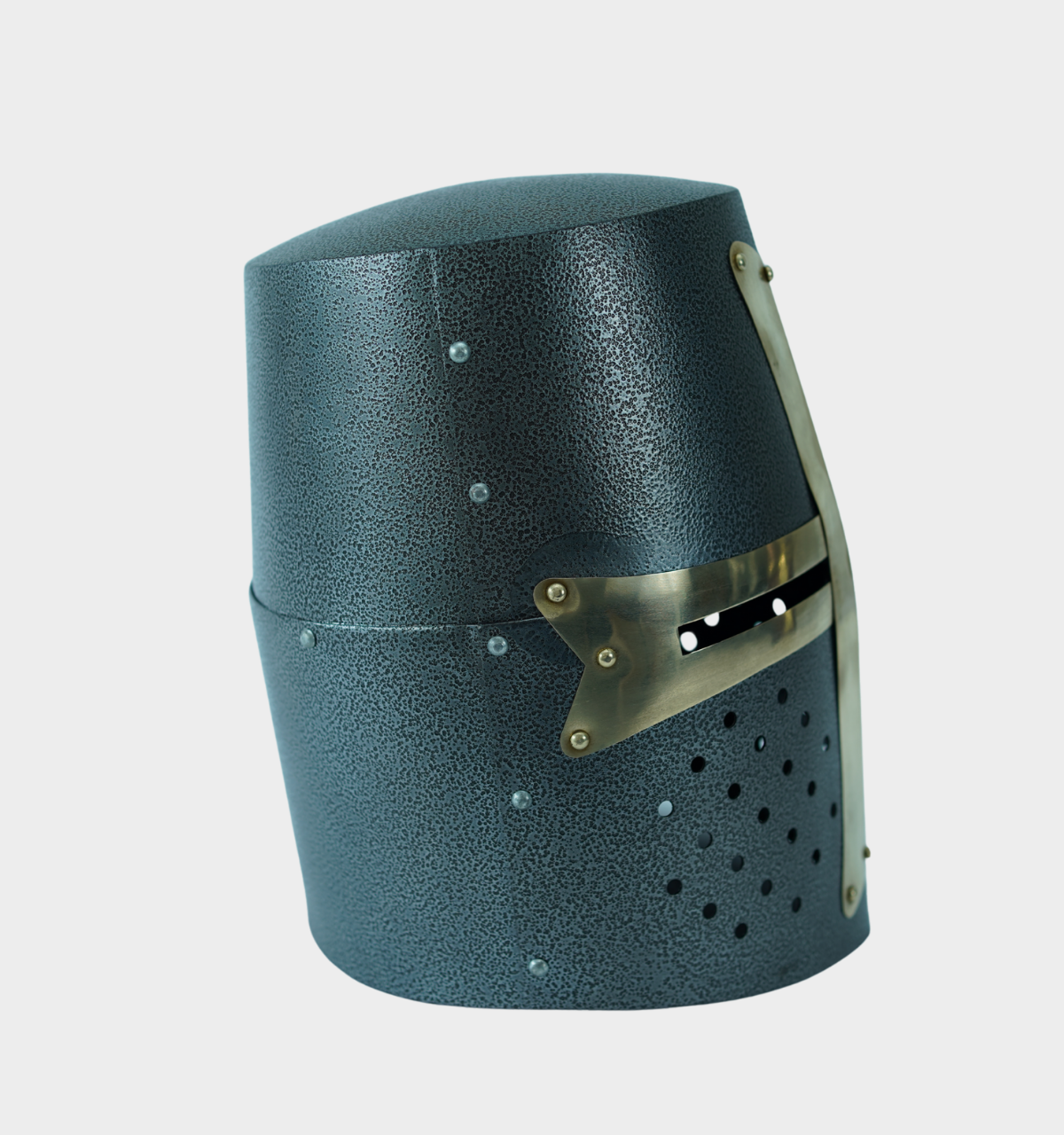 Medieval Crusader Helmet | Antique Grey Finish Knight Armor