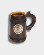 The Berserker’s Brew – Wooden Horn Beer Mug