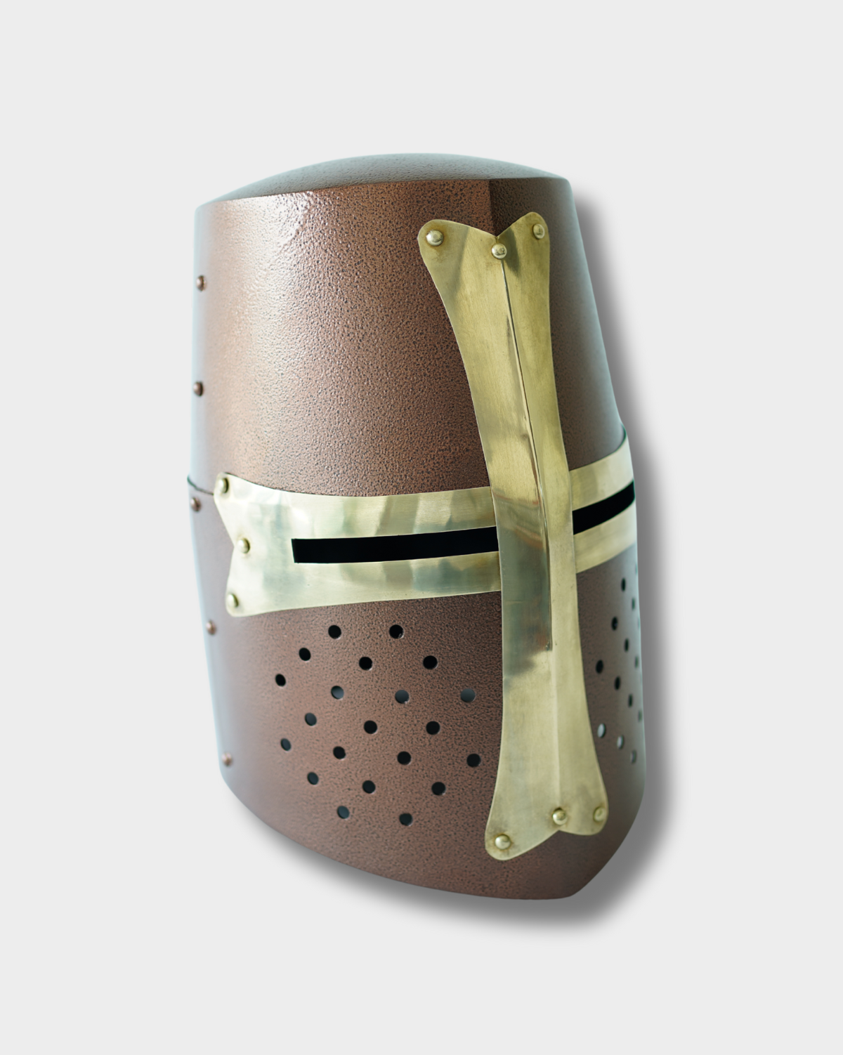 Crusader Helmet Antique Copper | Antique Copper Finish Knight Helmet