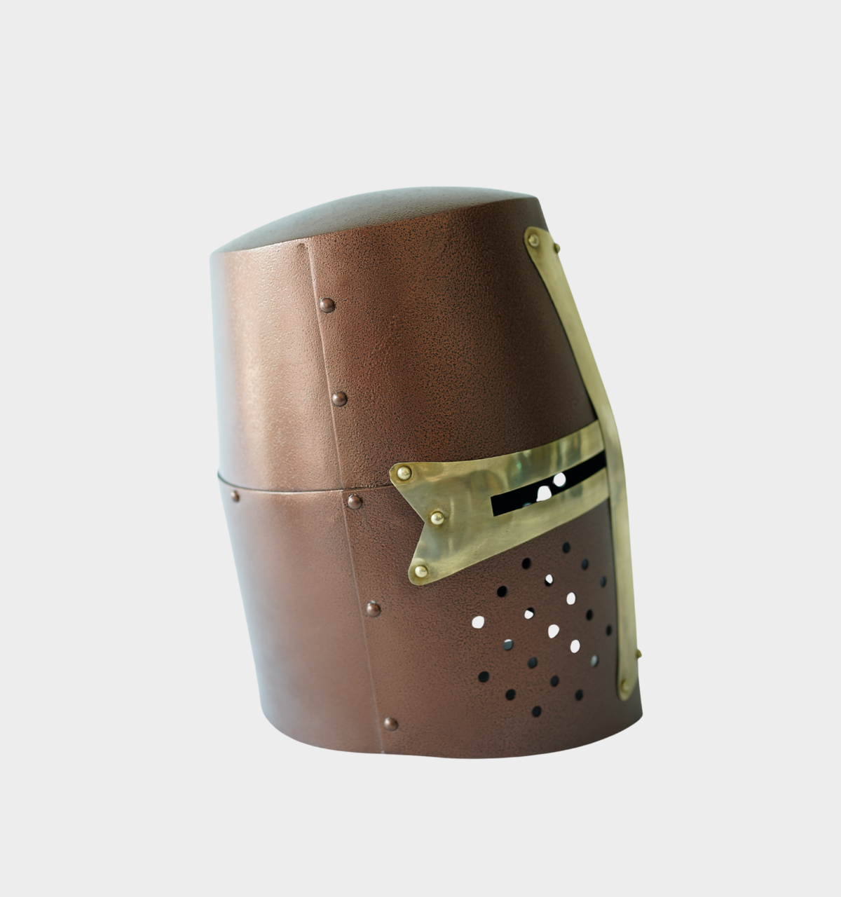 Crusader Helmet Antique Copper | Antique Copper Finish Knight Helmet