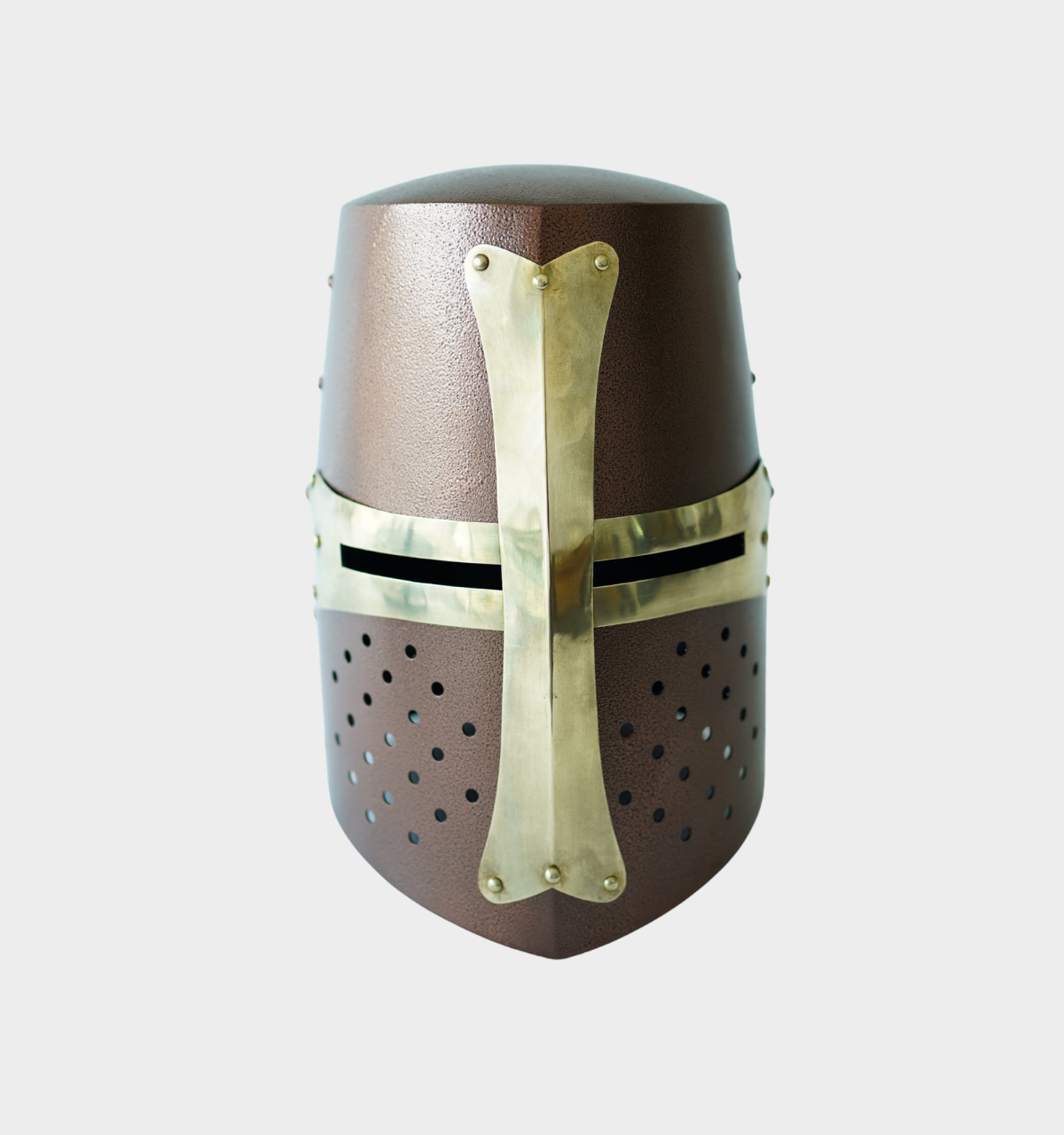 Crusader Helmet Antique Copper | Antique Copper Finish Knight Helmet