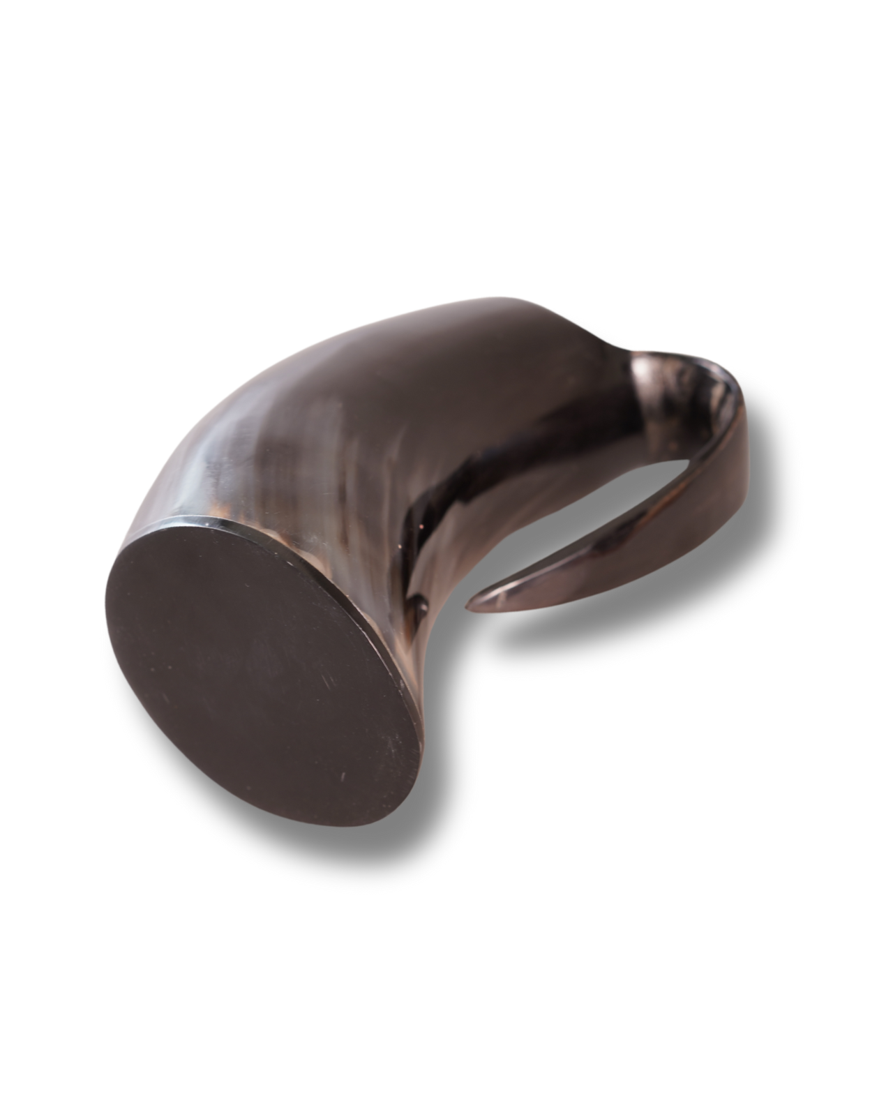 Handcrafted Viking Horn Mug – Polished Natural Ox Horn | Ideal for Beer & Cold Drinks