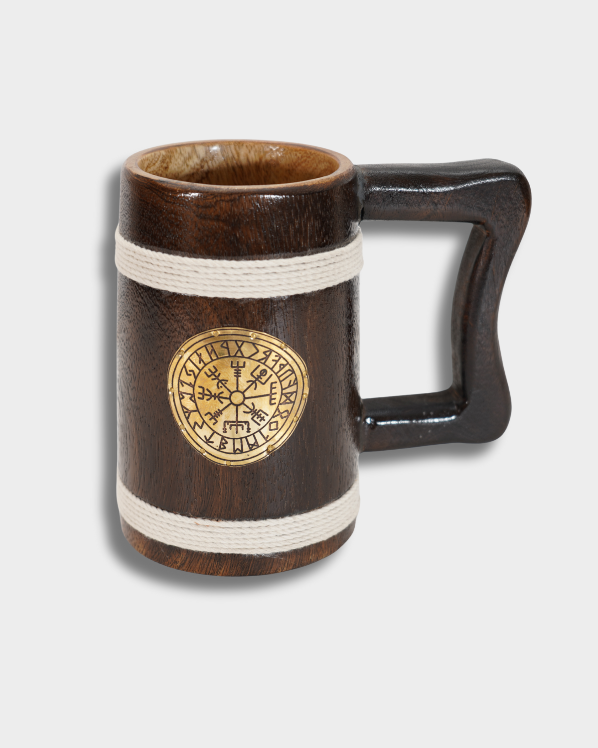 The Dark One – Wooden Horn Beer Mug