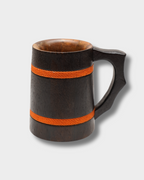 Nordic Runes (SS Inner) – Wooden Horn Beer Mug