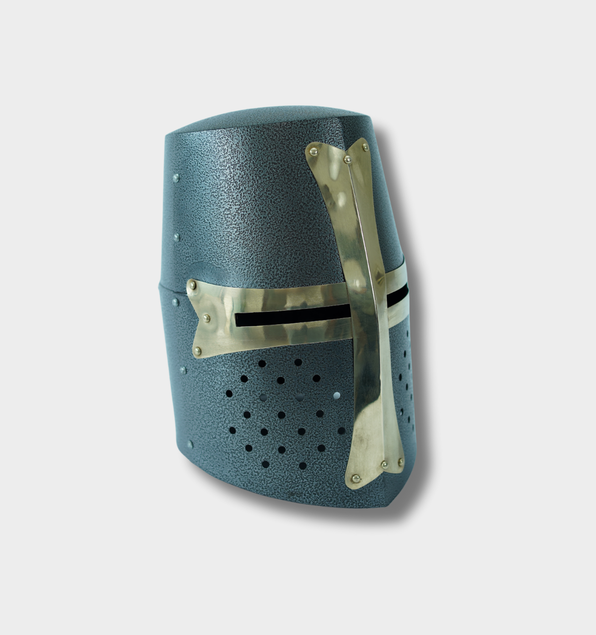 Medieval Crusader Helmet | Antique Grey Finish Knight Armor