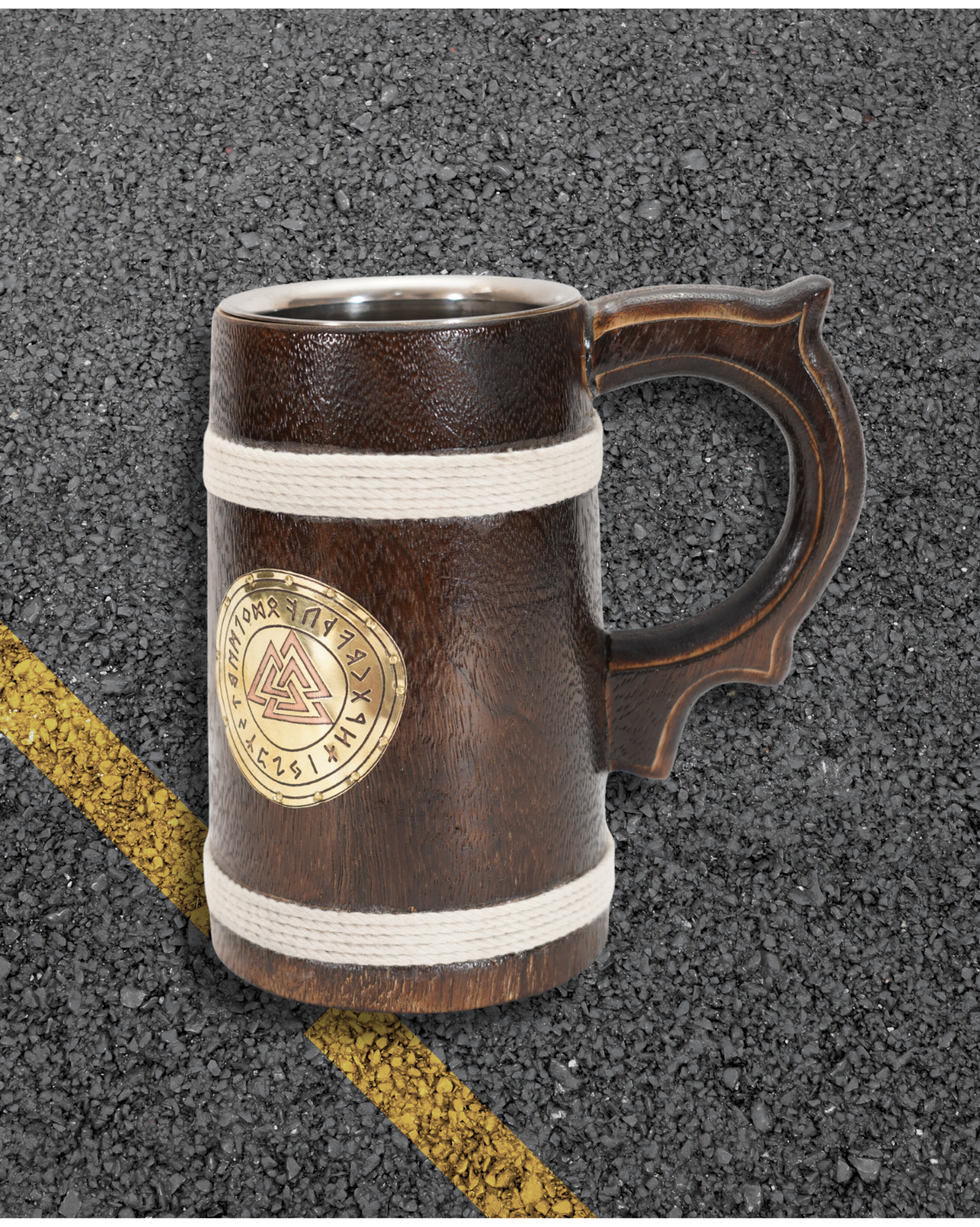 The Tankard – Wooden Horn Beer Mug