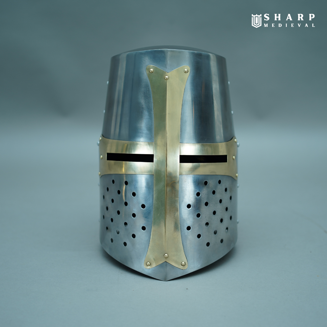 Handmade Crusader Great Helmet – Medieval Helmet