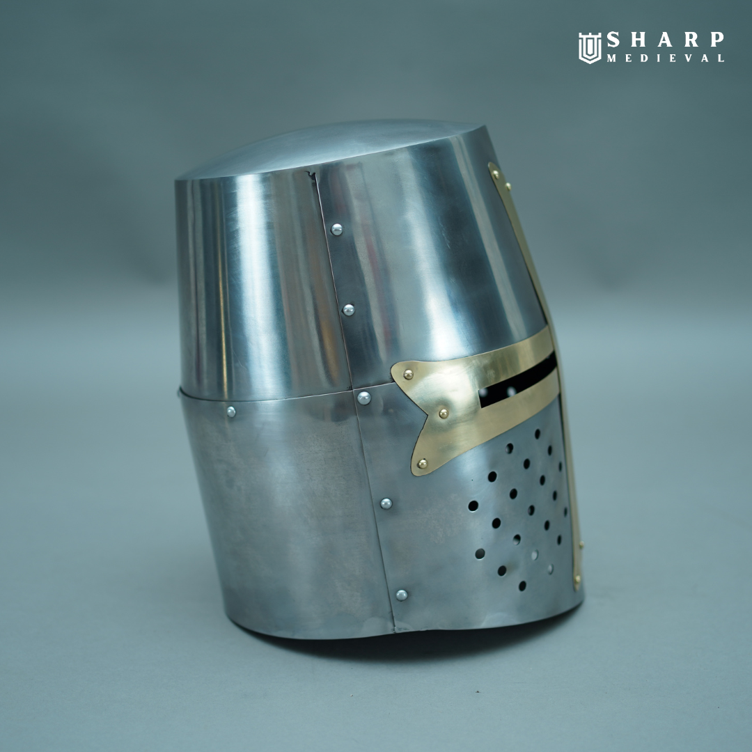 Handmade Crusader Great Helmet – Medieval Helmet